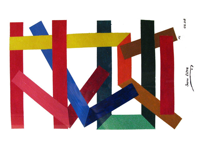 Abstract painting by Fred Laubi, vertical gallery